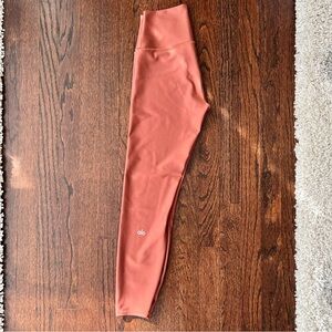 ALO Yoga Nude Brown/Terracotta Orange Leggings Women’s Sz Small